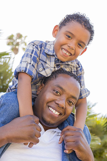 Dad with His Son at East Side Pediatric Dental on Roosevelt Island